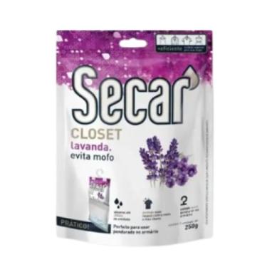 Imagem de Desumidificador Secar Closet Lavanda 250g Antimofo Com Aroma Suave Para Armários Roupas Ambientes Fechados (1, Lavanda)