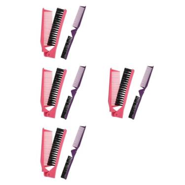 Imagem de WRITWAA Pente De Cabelo Dobrável 8 Peças: Mini Pente Pente Pequeno Antiestático Portátil Todos Tipos De Cabelo Escova De Cabeleireiro Academia Carro Bolsa E Escritório