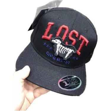 Imagem de Boné Lost Monalisa California Aba Reta Fitão Alta Qualidade - Alfashop