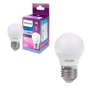 Imagem de 2 Lâmpadas Bulbo Led Philips 4w E27 G45 6500k Fria Bivolt
