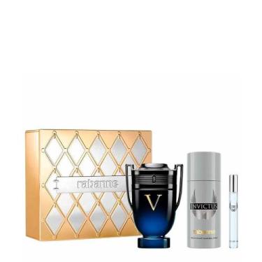 Imagem de Kit Rabanne Invictus Victory Elixir Edp- Perfume Masculino 100ml + Deo