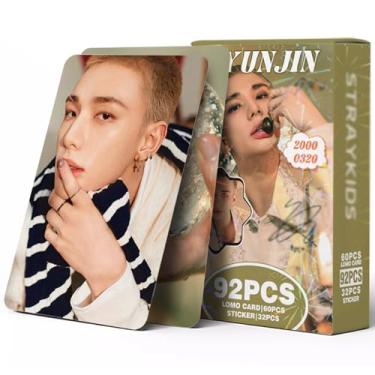 Imagem de Stray Kids Photocards 92 PCS Stray Kids Hollow Photo Cards Stray Kids lomo Card Gift Lomo Cards Merch for Stray Kids Boys and Girls (Hyunjin)
