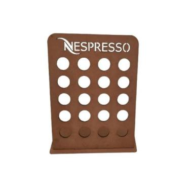 Imagem de Porta Cápsulas nespresso Grande MDF natural - trova