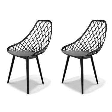 Imagem de Conjunto com 2 Cadeiras Kaila Garden Preto