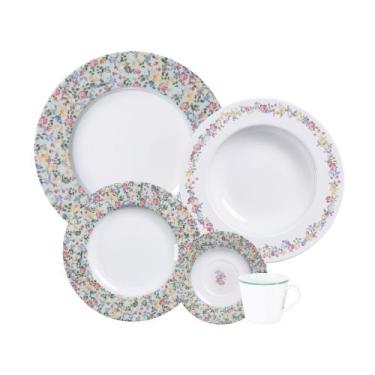 Imagem de Aparelho de Jantar Tramontina Dalina em Porcelana Decorada 30 Peças Jo