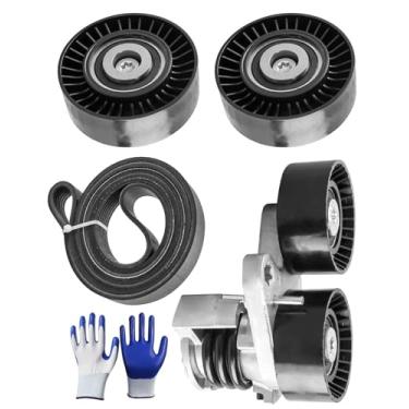 Imagem de AUGREX Kit de montagem da polia tensora da correia de transmissão adequado para BMW Série 1 M 135i/535i 335i/535i xDrive 335is 335xi 535xi 2007-2013, substitui 39114 36364