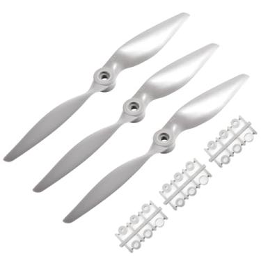 Imagem de FOCMKEAS 3 Pcs 9045 9×4.5" Propeller Prop,Remote Control Propeller,Rc Quadcopter Propellers,Gray Nylon Drone Propellers for Stunt Planes Gliders Flying Wings Delta Wings Drones