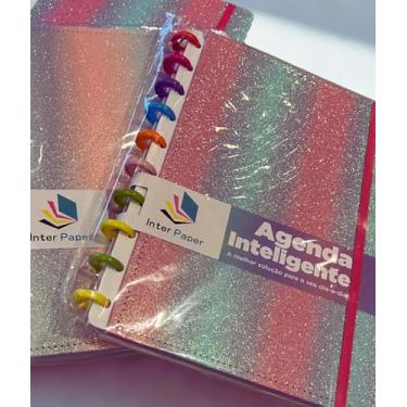 Imagem de Caderno inteligente A5 Plus Médio com argola coloridas