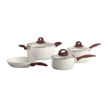 Imagem de Conjunto Jogo Panelas Ceramic Antiaderente Vanilla 4 Peças