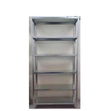 Imagem de Prateleira Armário Estante De Aço Multiuso 60 Cm 5 E 6 Divisória(198Cm 6 Divisórias Sem Pintura)