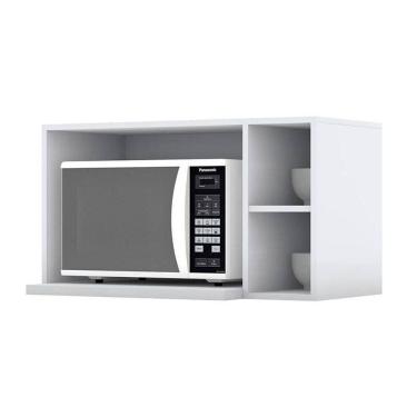 Imagem de Armário Aéreo Para Micro-ondas Nova York Branco – Henn