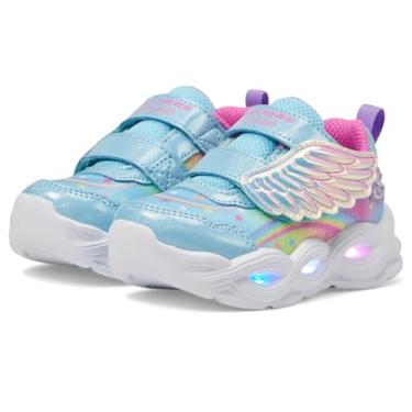 Imagem de Skechers Tênis feminino Twisty Glow 303718n (infantil), Turquesa/Multi, 22 BR