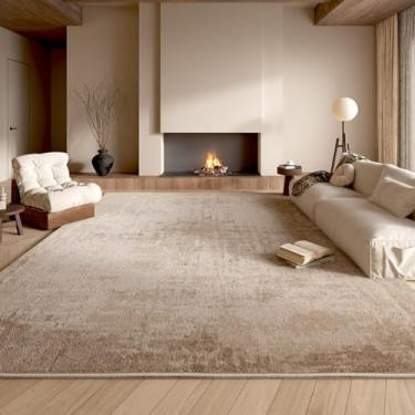 Imagem de Tapetes para sala de estar, área grande, decoração de quarto, lavável, grosso, felpudo, macio, tapete de estudo (160x230 cm/A)