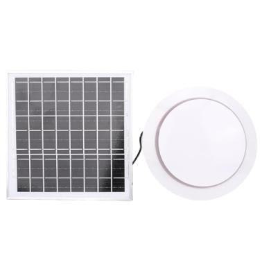 Imagem de Pssopp Ventilador de Ventilação de Galpão Solar, Ventilador de Exaustão Com Energia Solar Kit de de de para Galinheiro Galpão de Galinheiro