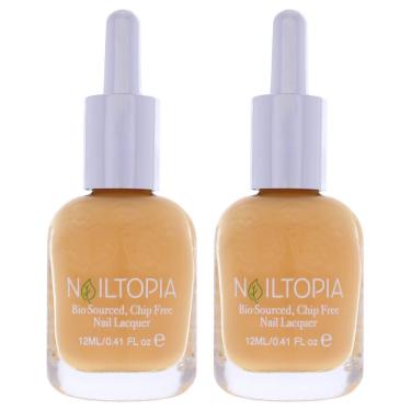 Imagem de Verniz para unhas Nailtopia Just Peachy Bio-Sourced 85%, pacote com 2