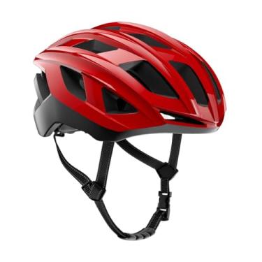 Imagem de YIJU Capacete de bicicleta portátil com alça ajustável para adultos, acessórios de ciclismo, capacete de bicicleta para deslocamento diário, atividades ao, Red L