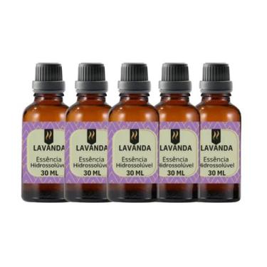 Imagem de Super Kit 5 Essências A Base Água Hidrossolúvel 30ml Difusor - Nattuar