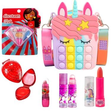 Imagem de Kit Love Maquiagem Infantil De Criança Make Linda E Bolsinha