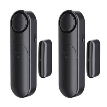 Imagem de METAK Alarme De Janela E Porta Quando Aberto (Pacote Com 2) Para Segurança Infantil/Segurança Residencial, Alarmes Sem Fio Sensor Abertura Deslizante Demência, Alerta Roubo 120 Db, Ideal Negócios, G