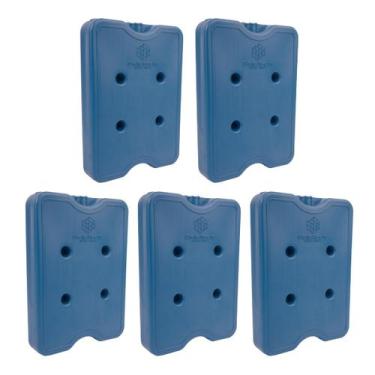 Imagem de Kit 5 Gelo Placa Gel Artificial Reutilizável Rígido 1050ml - Gelotech