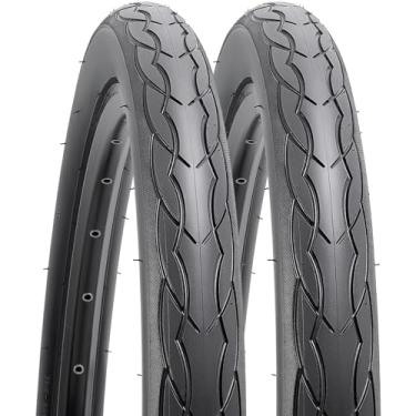 Imagem de YUNSCM 2 peças 26x1,25/32-559 pneus de bicicleta de estrada compatíveis com 26 x 1,25 pneus de bicicleta (Y-1066)