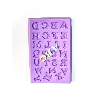 Imagem de Molde de silicone alfabeto confeitaria biscuit f607 - CM