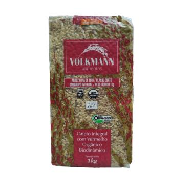 Imagem de Arroz Cateto Integral com Vermelho Orgânico Biodinâmico Demeter Volkmann 1kg
