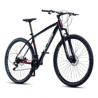 Imagem de Bicicleta Aro 29 Ksw 24 Vel Alumínio Freio Disco Xlt100 Mtb Preto/vermelho/branco 15