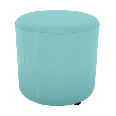 Imagem de Puff Redondo Copenhage 43cm Veludo Deluxe Milani Store Verde