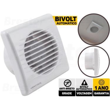 Imagem de Exaustor Para Banheiro Ventilador Ventisol 150mm Bivolt Automático, 11