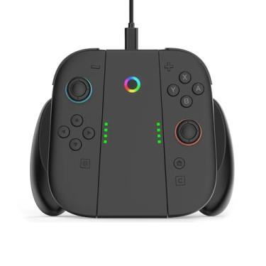 Imagem de Magnetic Joycon Charger Grip Compatible with Nintendo Switch 2 Only – LED Charging Grip for Switch 2 Joycon