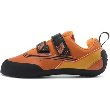 Imagem de Sapato De Escalada, Sapatos De Escalada Para Homens E Mulheres Para Jovens, Meninos Meninas Iniciantes Internos Sapatos De Escalada De Nível Básico, Sapatos De Escal, Orange, 34 EU