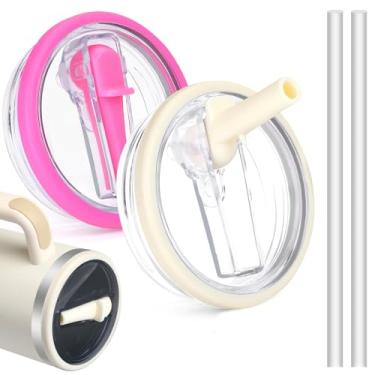 Imagem de QDXMD Pacote com 2 tampas de substituição de 1,134 g compatível com Stanley Quencher, substituição de tampa à prova de vazamento para Stanley Quencher H2.0 de 1,134 g Stanley Quencher H2.0 e ProTour