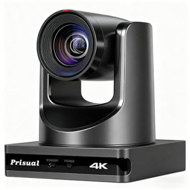 Imagem de Prisual Câmera PTZ 4K HDMI/IP/USB 20X, câmera avançada de rastreamento automático PTZ, 1/4.8 cm 4K UHD 30P com luz de registro integrada para eventos de conferência da igreja, PoE, PT20X-4K