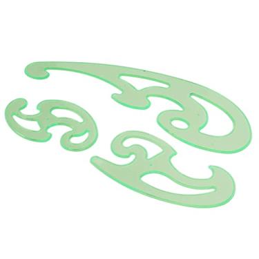 Imagem de Acouto 3 PCs Régua de Curva de Forma Flexível Conjunto para Desenho e Costura, Modelos de Plástico Multiuso