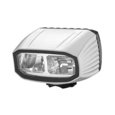 Imagem de oshhni Farol dianteiro de bicicleta em formato de leque para passeios noturnos para adultos ao ar livre, Branco