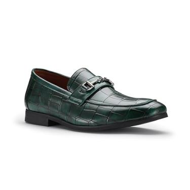 Imagem de Ferro Aldo Mocassins masculinos Dylan MFA19671 Classic Moc-Toe, Verde esmeralda, 43 BR