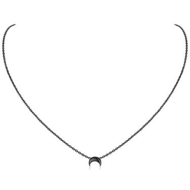Imagem de Colar ChicSilver Black Moon em prata esterlina 925 para mulheres