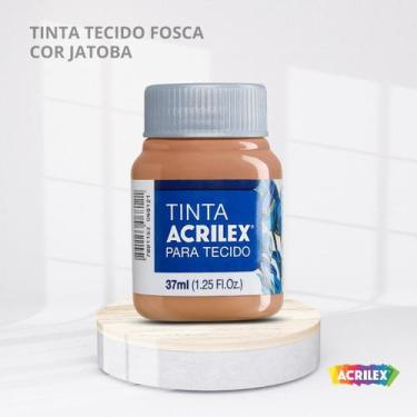 Imagem de Tinta para tecido fosca com 37ml cor jatoba - ACRILEX