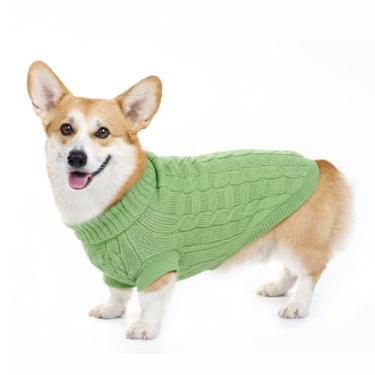 Imagem de Pawfun Suéter aconchegante com gola rolê para cães – Suéteres de tricô macios e quentes para meninos e meninas animais de estimação, suéter de Natal para roupas de inverno para filhotes pequenos