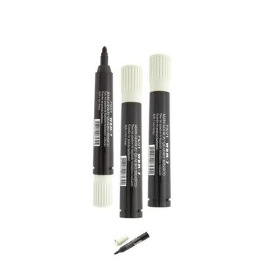 Imagem de Caneta Marcadora Ergonômica Preta De Quadro Branco Kit 3 - Pilot