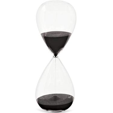 Imagem de Ampulheta em Vidro - Preto - 20x8x8cm - 30min - Mart