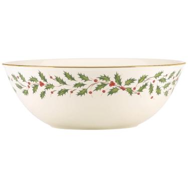 Imagem de Tigela Natalina com Capacidade de 2L, Material em Porcelana e Formato Redondo, LENOX 83...