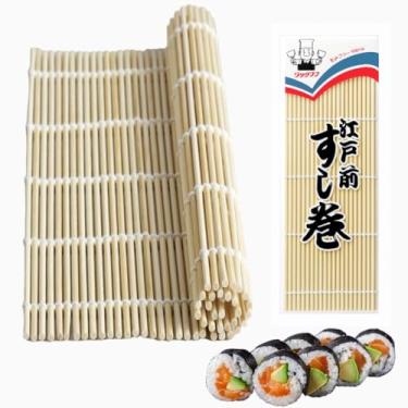 Imagem de JapanBargain 1573, Tapete de rolo de sushi de bambu para rolo de sushi de bambu, 24 cm