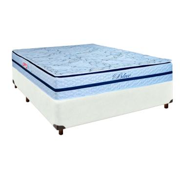 Imagem de Cama Box + Colchão Casal Molas Ensacadas Blue Paropas