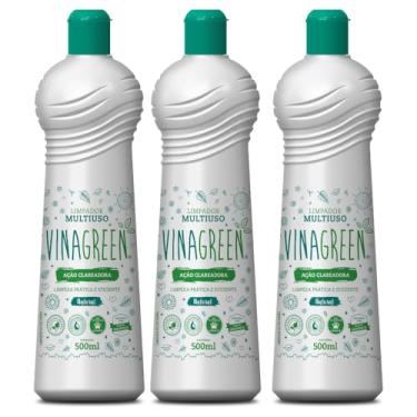 Imagem de 3 Limpador Multiuso Hipoalergênico 500ml Ação Clareadora Limpa Mofo Boloro Maus Odores Cozinha Armário Banheiro Fungos Bactérias (Natural)