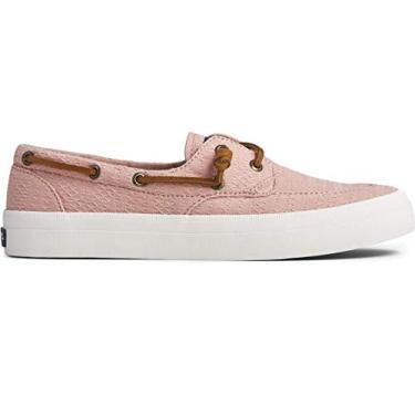 Imagem de Sperry Tênis feminino Crest Boat Smocked Hemp, Rosa franzida, 5