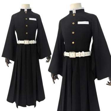 Imagem de YHQuanta Fantasia de cosplay Muichirou quimono uniforme fantasia de Halloween adulto, Preto, XX-Large