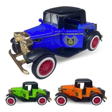 Imagem de Carrinho Miniatura Antigo Calhambeque Clássicos Abre Porta - Europio, 