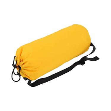 Imagem de Cryfokt Saco de Armazenamento de Corda de Escalada Mochila de Ombro Portátil para Espeleologia, Acabamento Fino, Amarelo (Tipo C 25L)